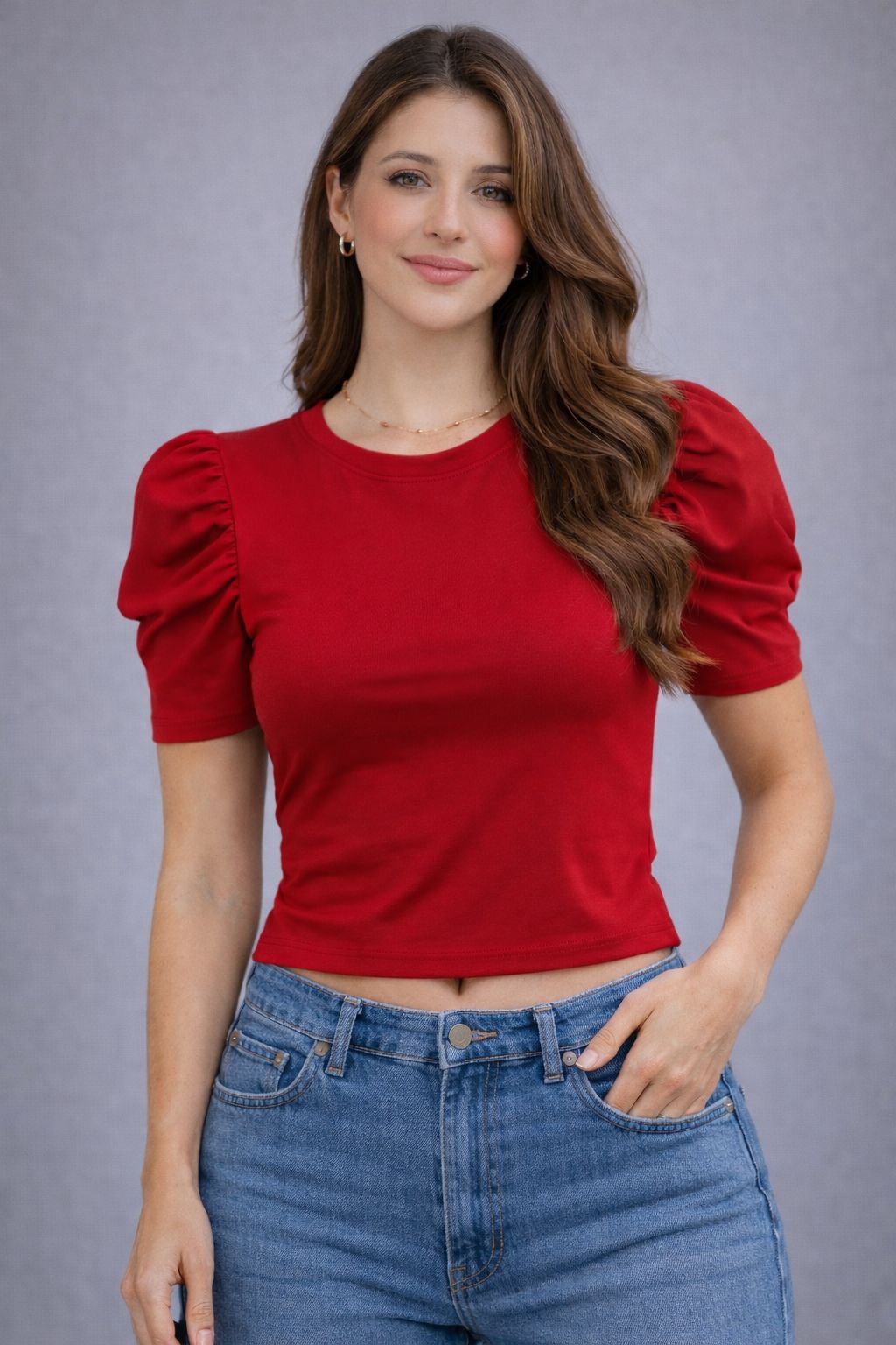 BLUSA MANGA PUFF VA