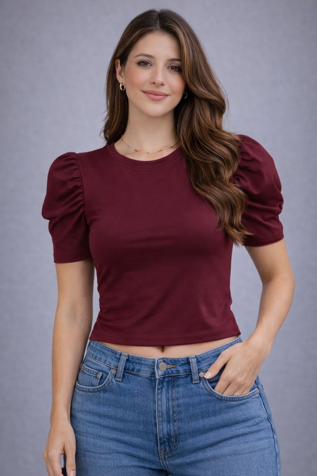 BLUSA MANGA PUFF VA
