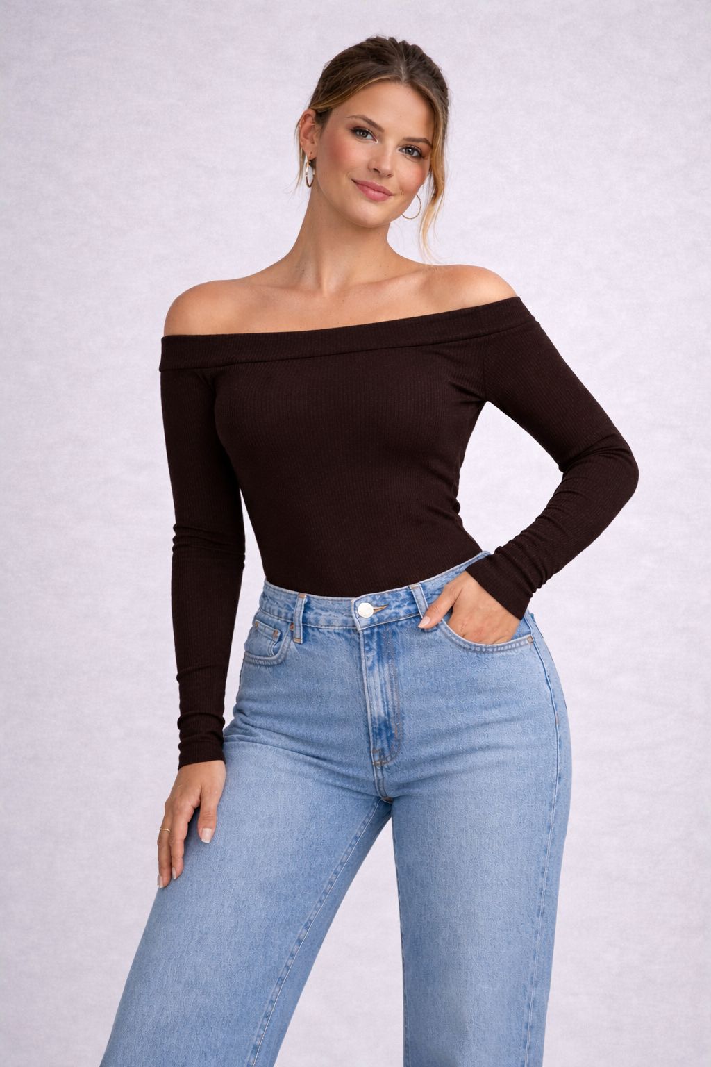 BUZO CUELLO BANDEJA TELA HILO