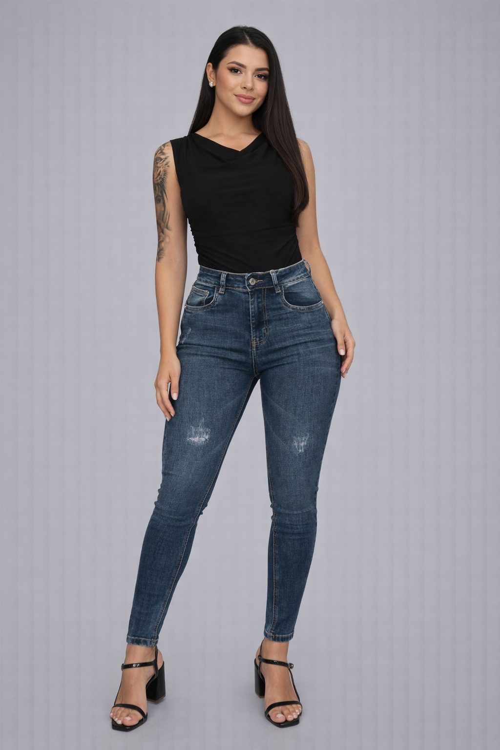 SKINNY JEANS AZUL OSCURO MIA